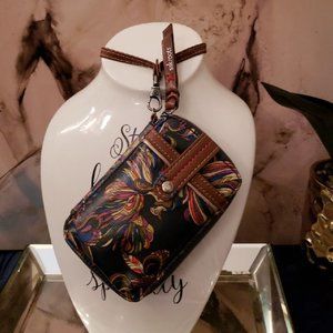 Sakroots Blue Bird Wristlet